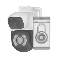 illustration of Advanced Security Camera vector