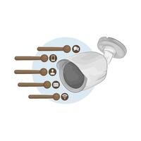 Advanced Security Camera illustration vector