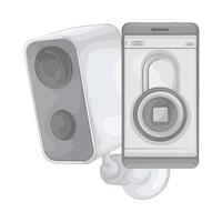 illustration of Modern Surveillance Camera vector