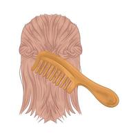 Soft Touch Combing Hair vector