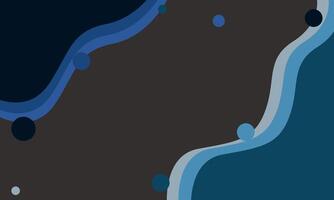 Dynamic waves abstract fluidity gray background design vector