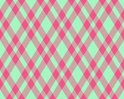 Argyle pattern of geometric rhombus. Harlequin check wallpaper design. Classic diamond shaped textile material for web background, print fabric clothing, sweater, wrapping paper, gift card, invitation vector