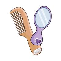 mirror and comb vector