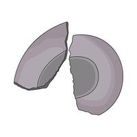 Broken Plate Split in Two vector