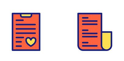 icon colorful flat line receipt and list,invoice and bill. Editable file vector