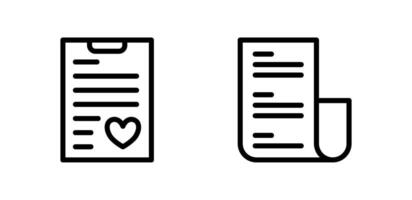 icon line receipt and list,invoice and bill. Editable file vector