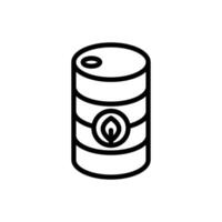 Icon line drum with leaf ecology, nature go green and save earth. Editable file vector