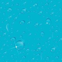 a blue background with water drops on it vector