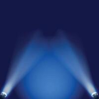 a podium with a spotlight and a black background. vector