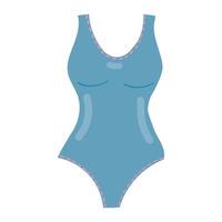 A stylish one-piece swimsuit illustration, perfect for summer fashion designs, beachwear collections, and pool party themes. Ideal for swimwear branding vector