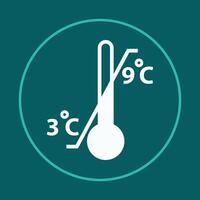Temperature trendy icon worthy abstract illustration colorful artwork beautiful design vector
