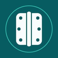 Door hinge trendy icon worthy abstract illustration colorful artwork beautiful design vector