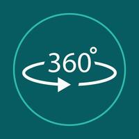 360 degree trendy icon worthy abstract illustration colorful artwork beautiful design vector