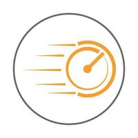 Fast trendy icon upright abstract illustration colorful artwork beautiful design vector