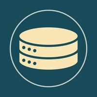 Database trendy icon Ideal abstract illustration colorful artwork beautiful design vector