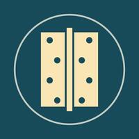 Door hinge trendy icon Ideal abstract illustration colorful artwork beautiful design vector