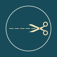Scissor trendy icon Ideal abstract illustration colorful artwork beautiful design vector