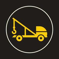 Crane trendy icon moral abstract illustration colorful artwork beautiful design vector