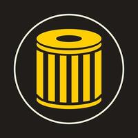 Fuel filter trendy icon moral abstract illustration colorful artwork beautiful design vector