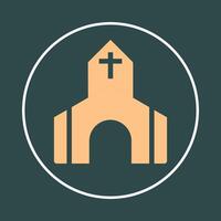 Worship place trendy icon decorous abstract illustration colorful artwork beautiful design vector