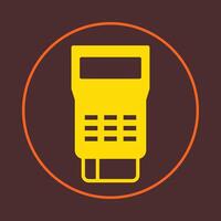 Card machine trendy icon classy abstract illustration colorful artwork lovely design vector