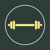 Barbell trendy icon elegant abstract illustration colorful artwork lovely design vector