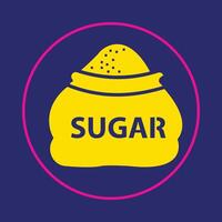 Sugar trendy icon graceful abstract illustration colorful artwork lovely design vector