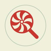 Lollipop trendy icon luxurious abstract illustration colorful artwork lovely design vector