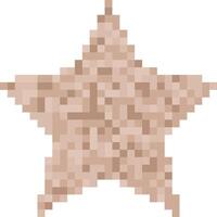 Pixelated skin nude tone censorship bars in star shape. Ideal for use in content moderation, production, and social media graphics. vector