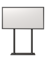 3d Metallic display stand for Advertising mockup rendering png