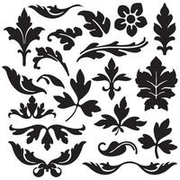 vintage calligraphic design elements and page decoration for retro design with old ornaments. vector