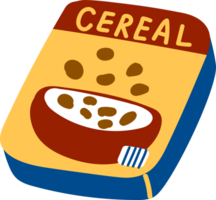 Cute Cereal illustration png
