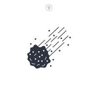 Comet icon symbol illustration isolated on white background vector