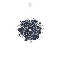 Nebula icon symbol illustration isolated on white background vector