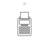 Payment Gateway, NFC Payment, Credit card machine icon symbol illustration isolated on white background vector