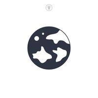 Planet icon symbol illustration isolated on white background vector