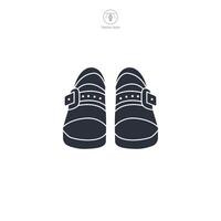 Haferlschuhe icon symbol illustration isolated on white background vector