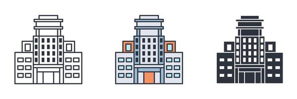 Office Building icon symbol illustration isolated on white background vector