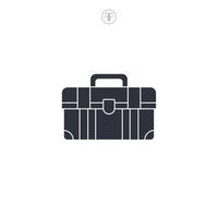 Toolbox icon symbol illustration isolated on white background vector