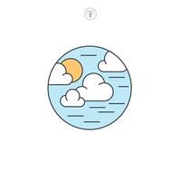 Clouds icon symbol illustration isolated on white background vector