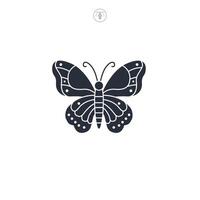 Butterfly icon symbol illustration isolated on white background vector