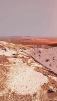 view of the yellow and rusty sandy mountains video