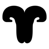 Cat's nose cat pet veterinary concept icon black color illustration image flat style vector