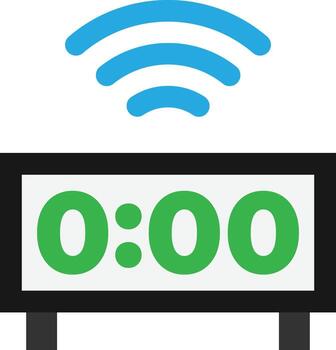 Digital Clock Time vector