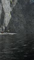 View of the Atlantic Ocean and the cliffs video