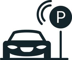 Smart parking system detecting parking space availability for autonomous vehicle vector