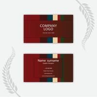 Print Business card template in elegant style. vector