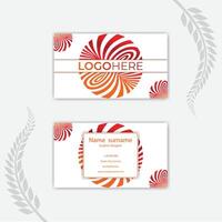 Print modern creative and clean business card template . vector