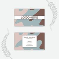 Print a Modern abstract business card design template. vector