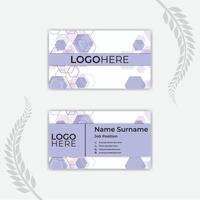 Print a business card template. vector